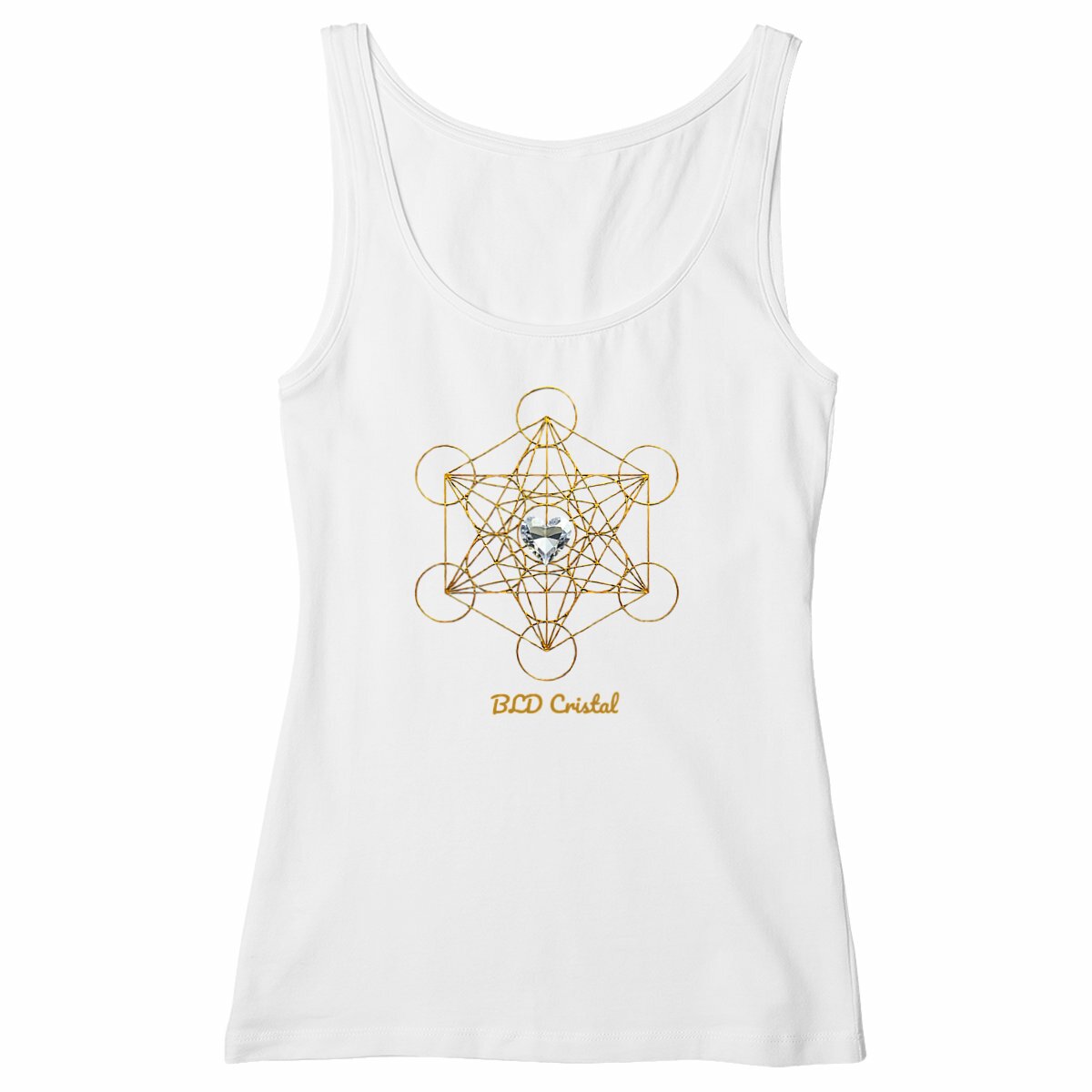 Métatron coeur de cristal - Débardeur Cintré  - Image