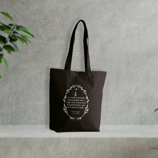 Image front Tote bag It is a truth universally acknowledged – Incipit, Literary Bag Jane Austen in Cotton