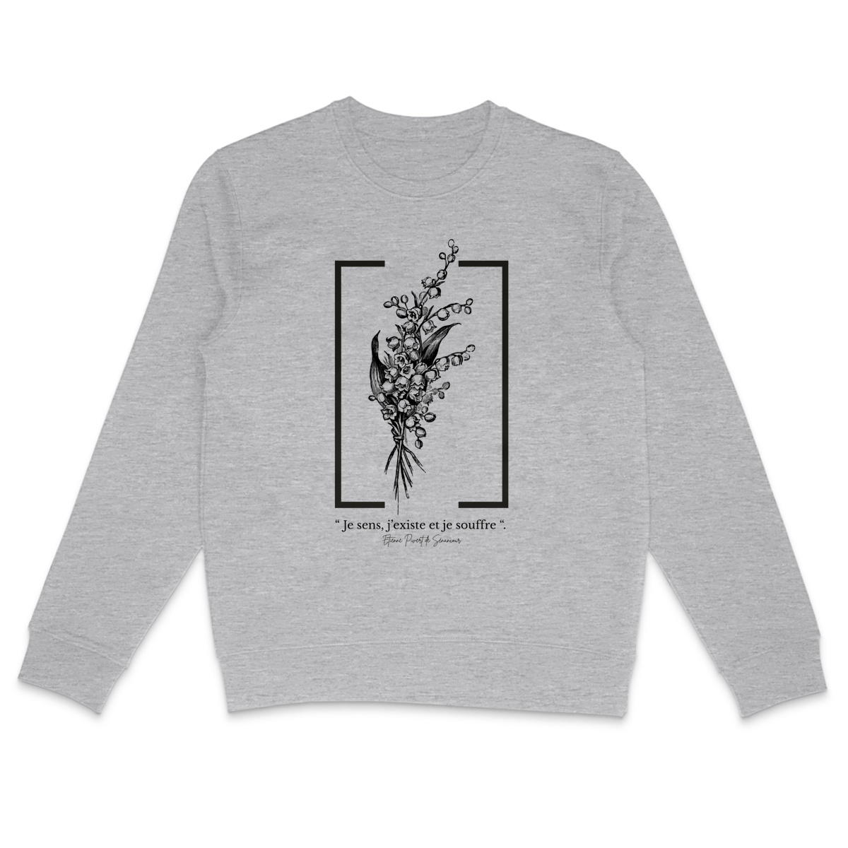 Image back Sweat littéraire citation Senancour – Je sens j’existe et je souffre