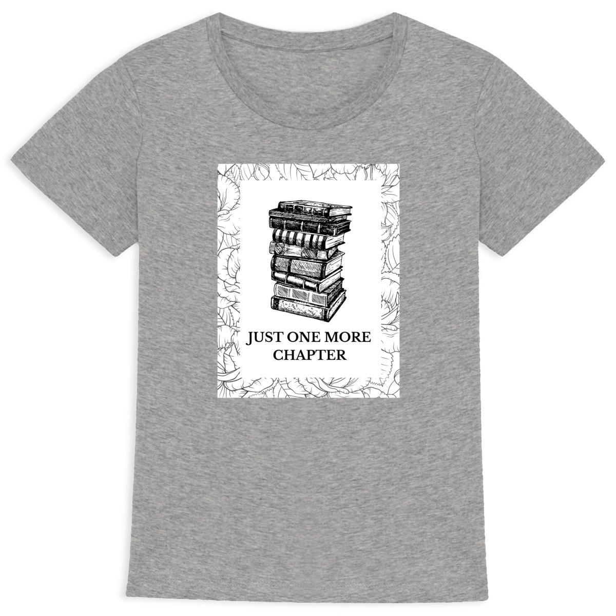 Image back T-shirt "Just one more chapter"