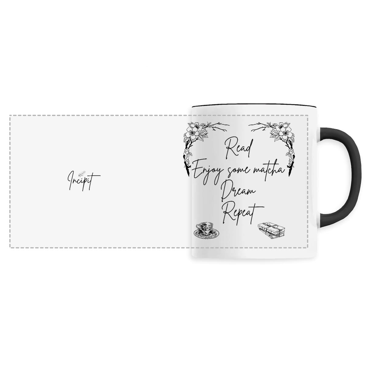 Image back Mug "Read, Enjoy some matcha, Dream, Repeat"