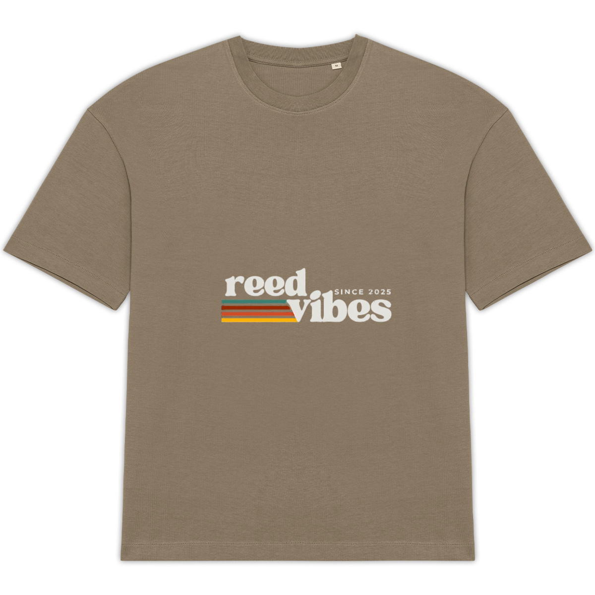 Unisex oversized t-shirt with Retro Colorful Letters - Image