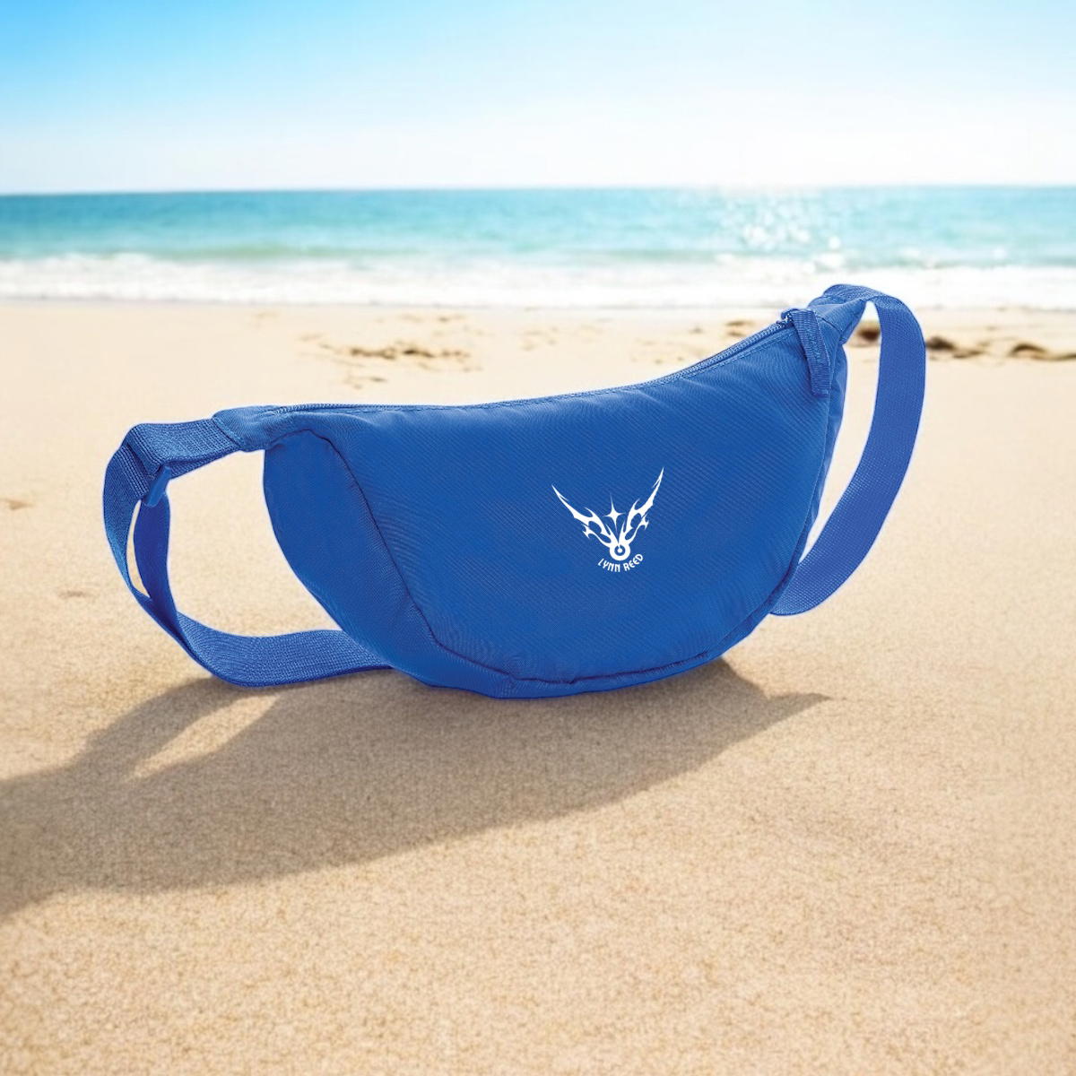 Recycled polyester hip bag with Lynn Reed Logo