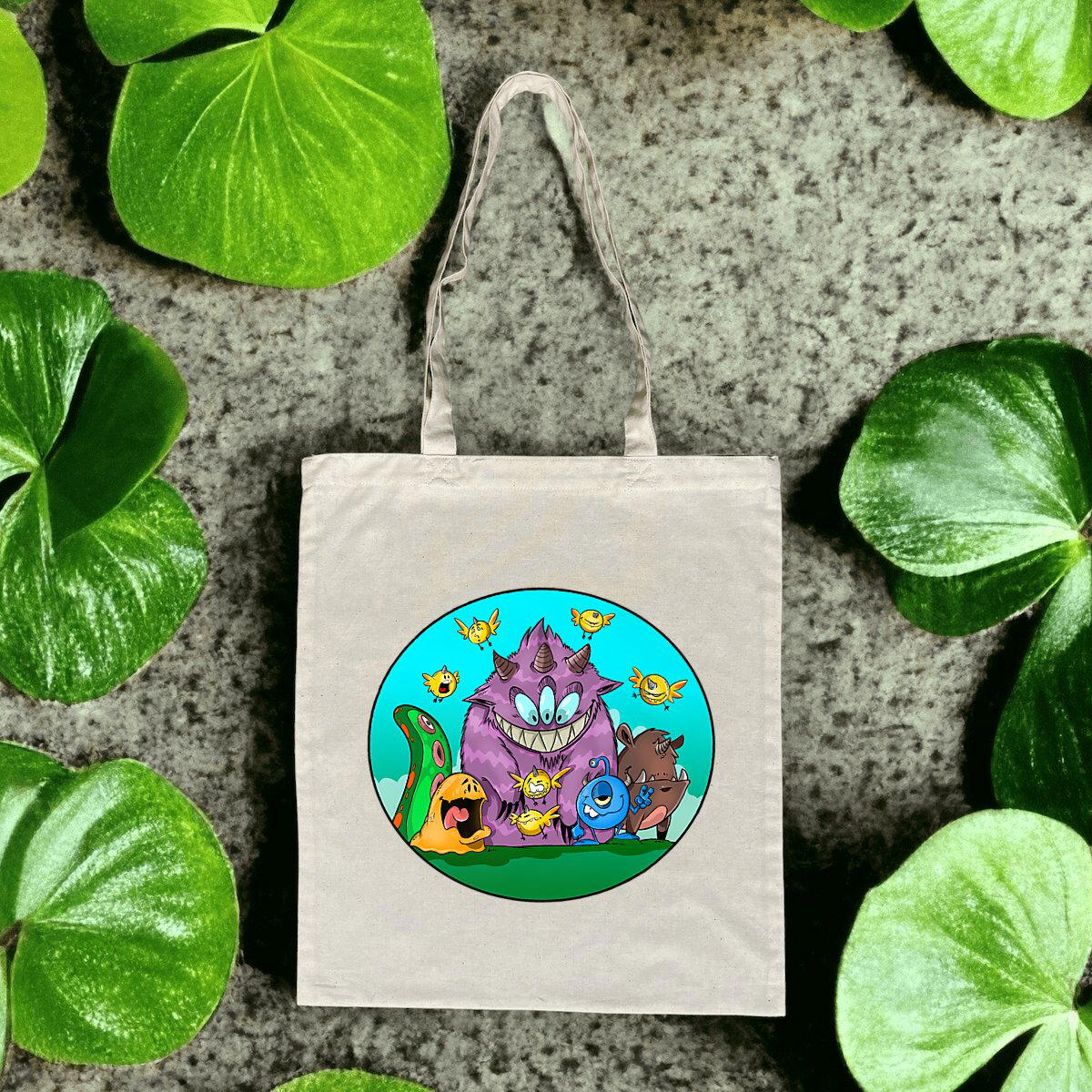 Image front Totebag léger Monsters Box 2