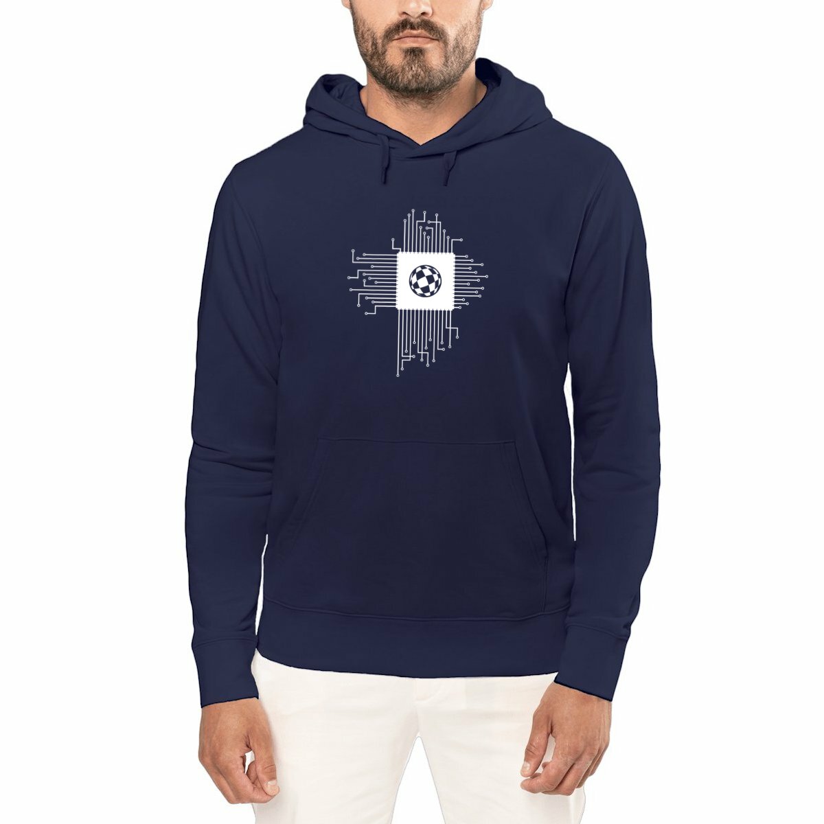 Image front Sweat à capuche Léger Unisexe BBall CPU