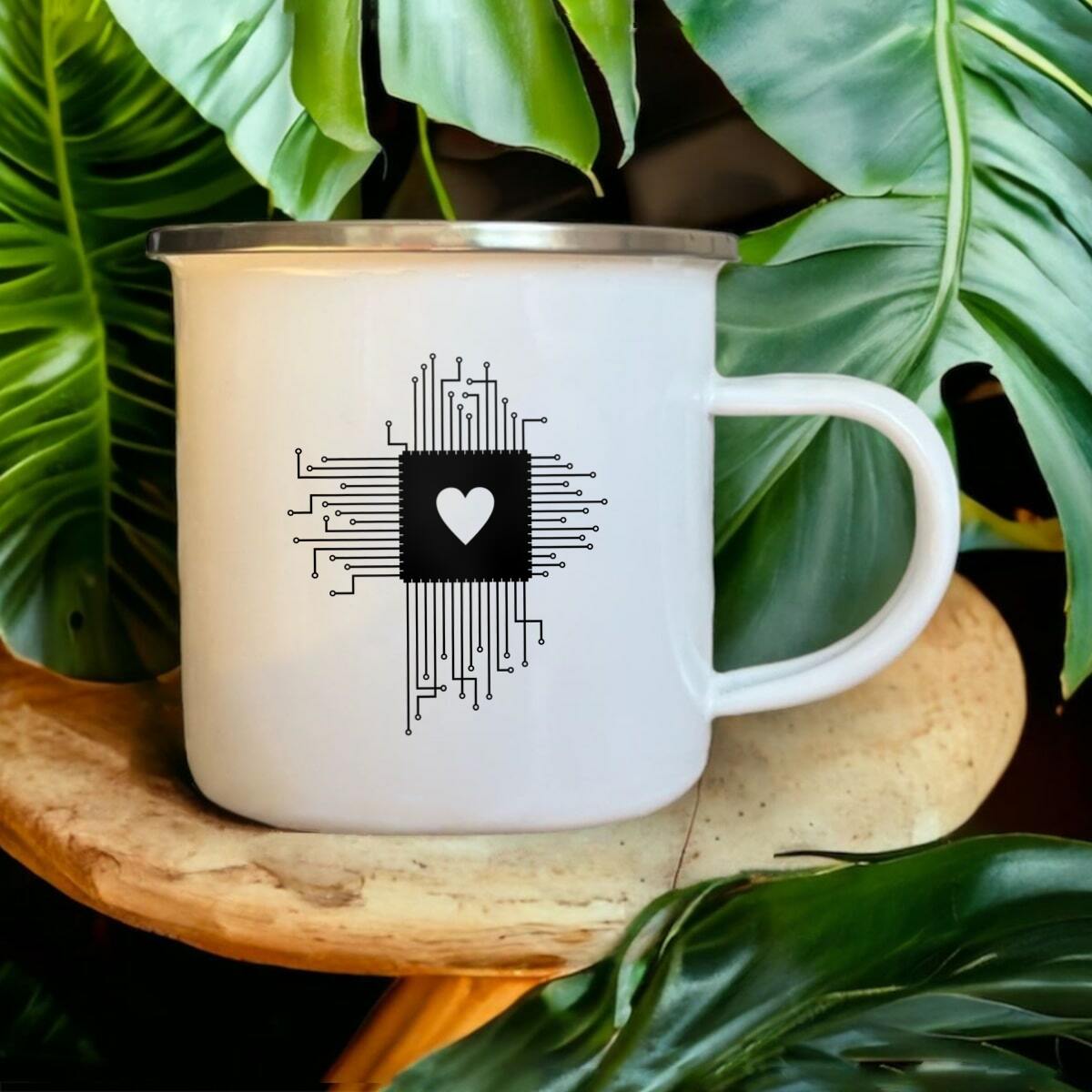 Image front Mug metal Love CPU