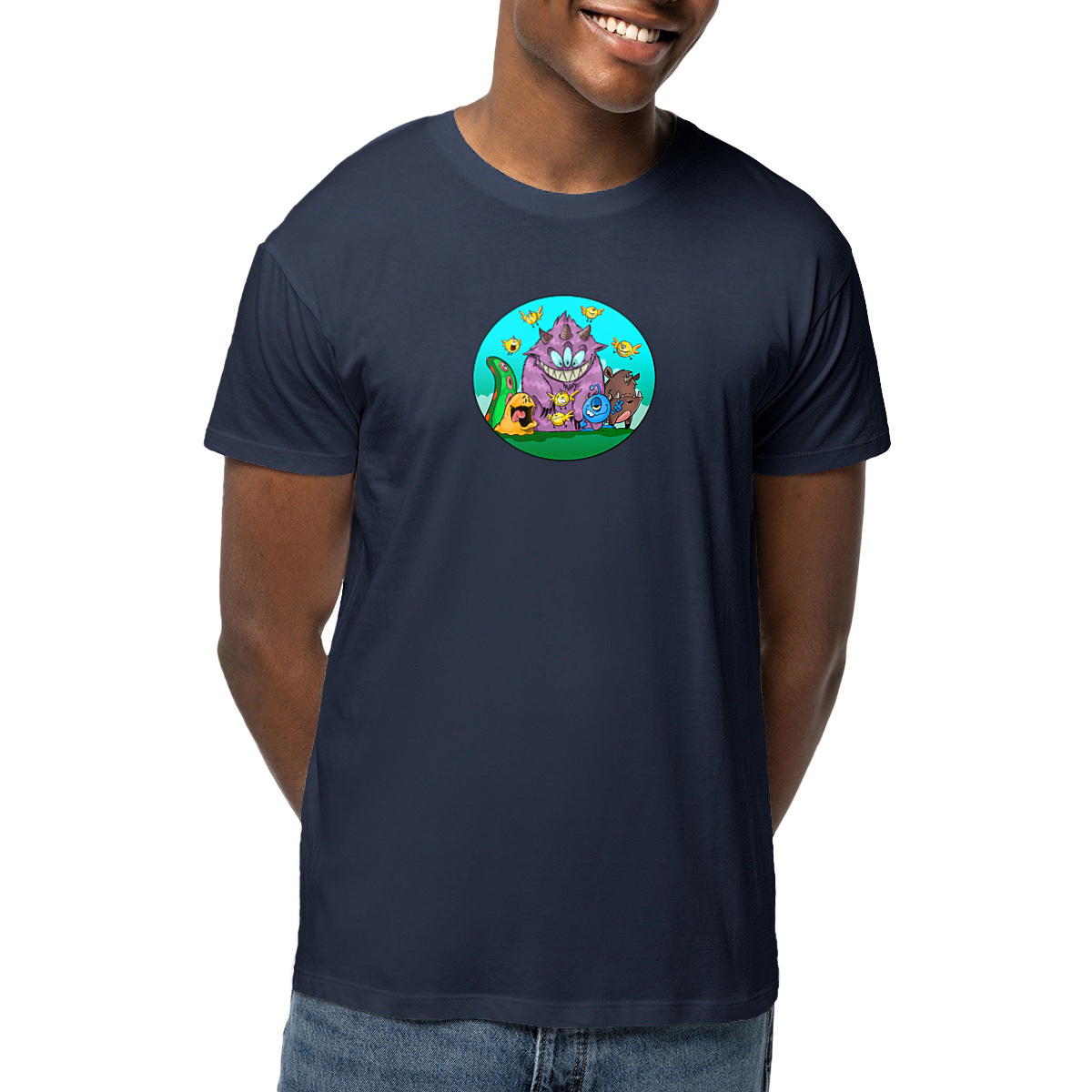 Image front T-shirt unisexe léger Monsters Box 2