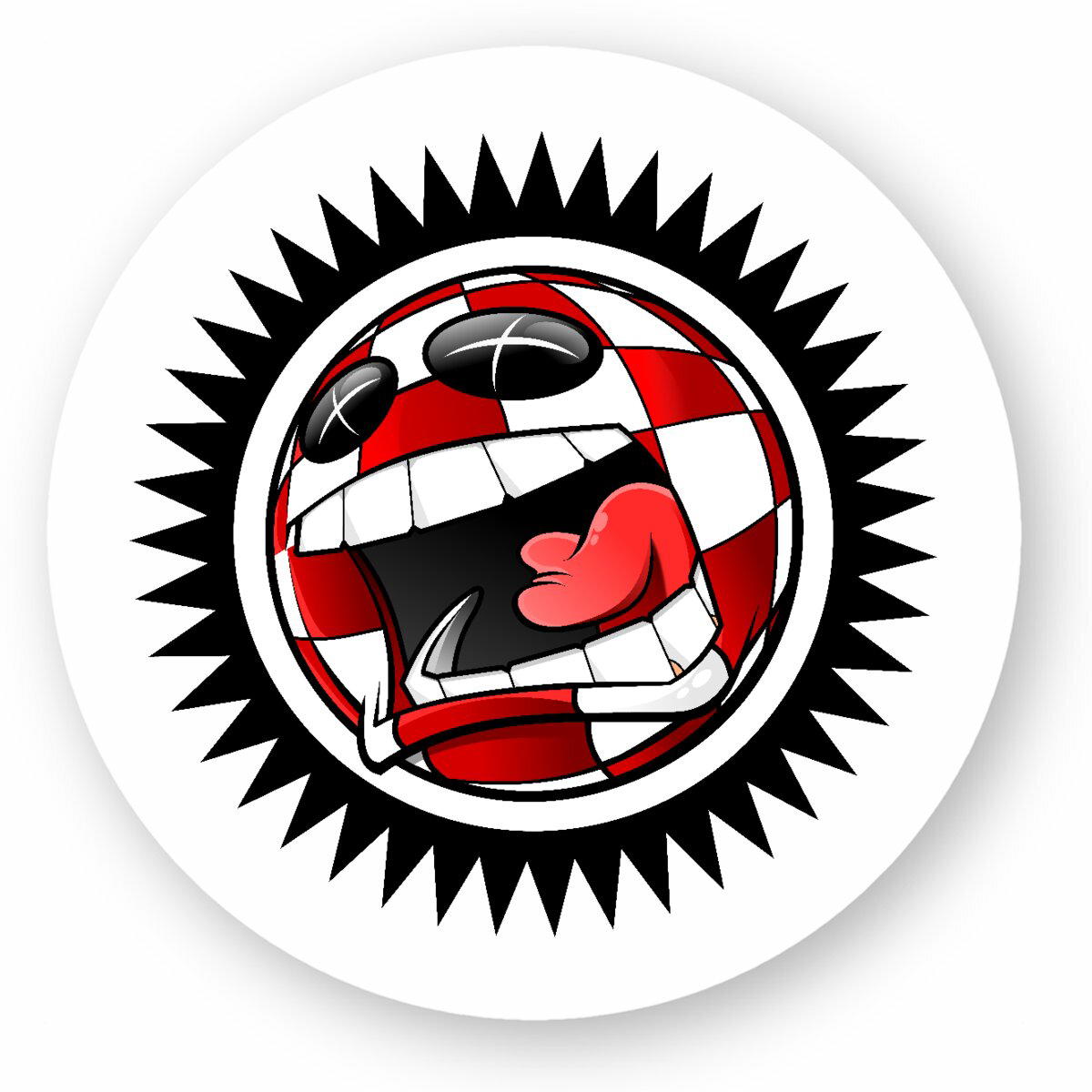 Image front Autocollant Rond BBall Rage