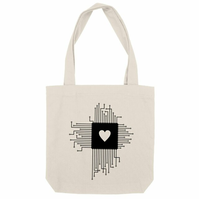Image back Totebag épais Love CPU