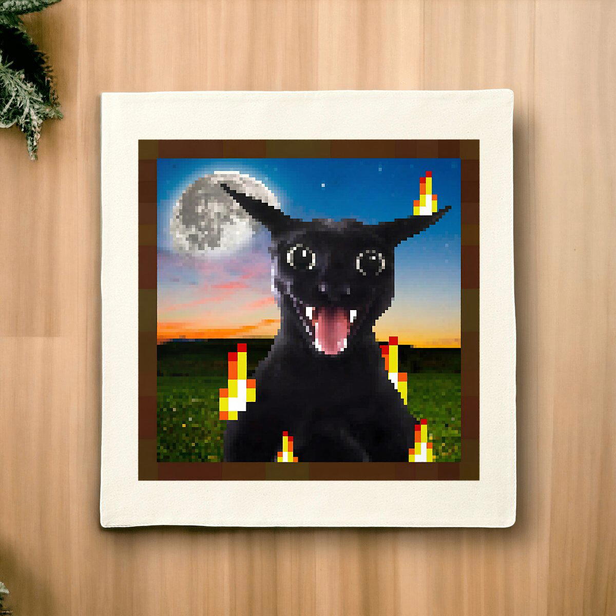 Housse de coussin Larry Tableau Minecraft