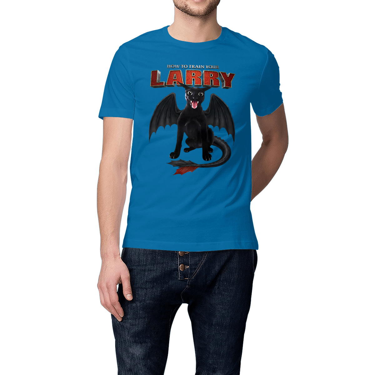 T-Shirt How To Train Your Larry + Titre