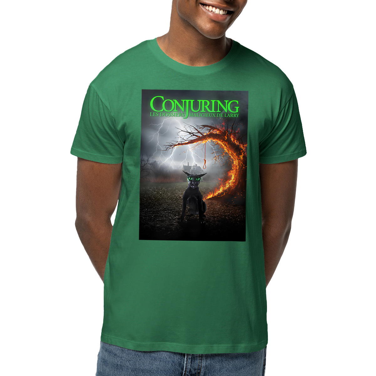 T-Shirt Conjuring: Les Dossiers Malicieux De Larry + Titre