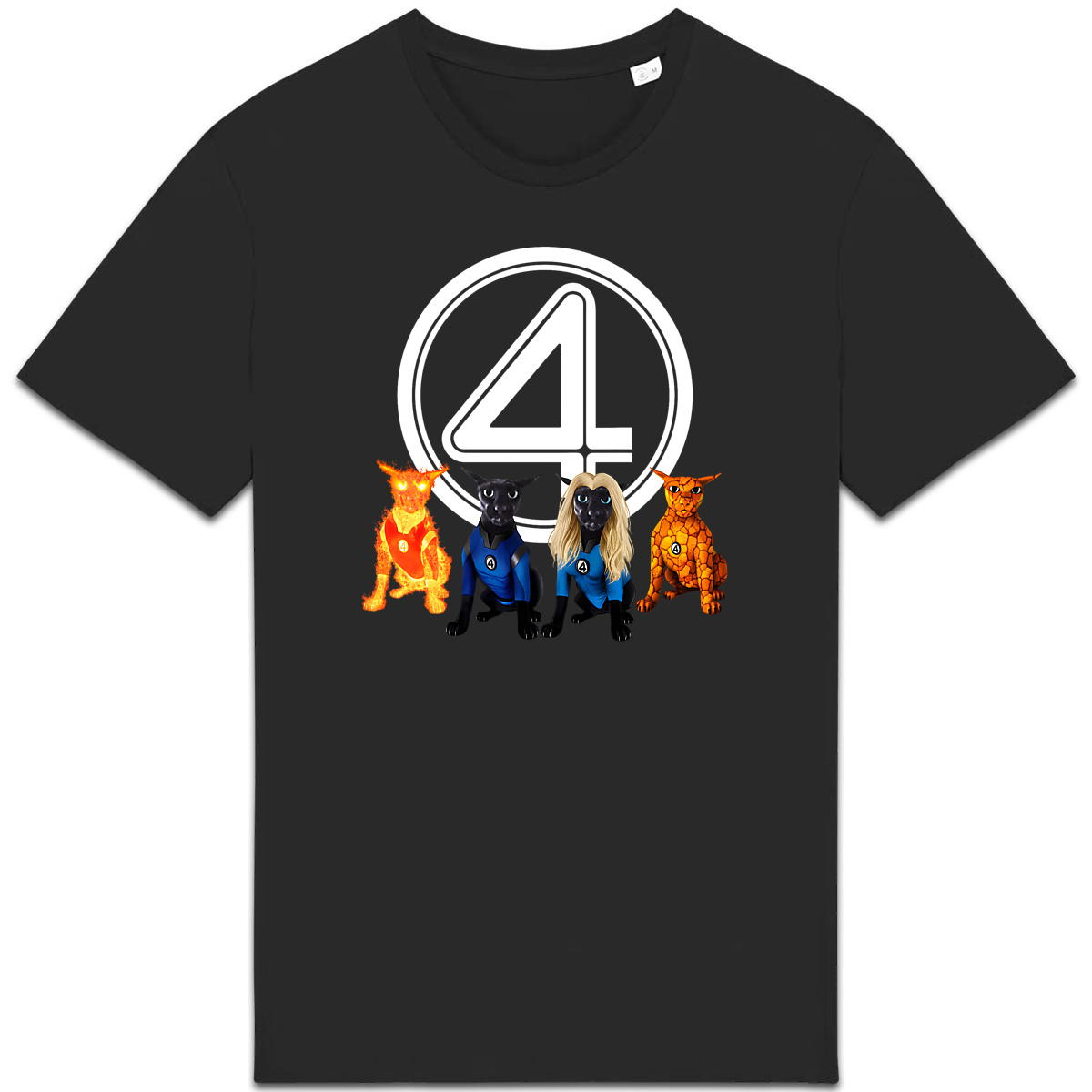 T-Shirt Les 4 Fantastiques Larry - Logo blanc - Image