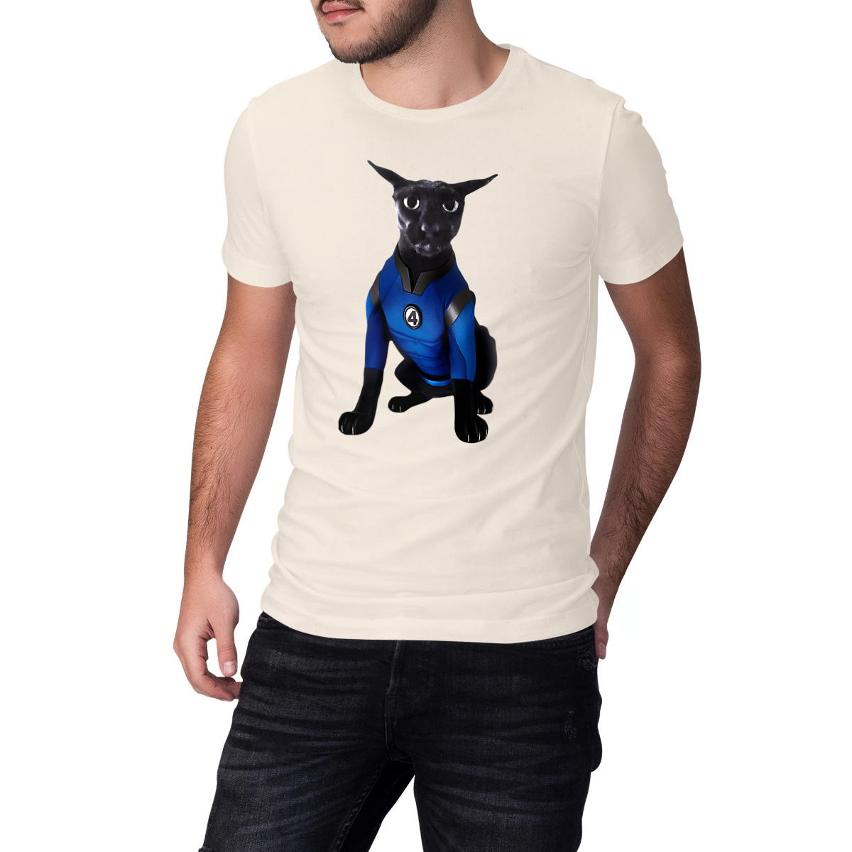 T-Shirt Les 4 Fantastiques Larry - Larry Élastique