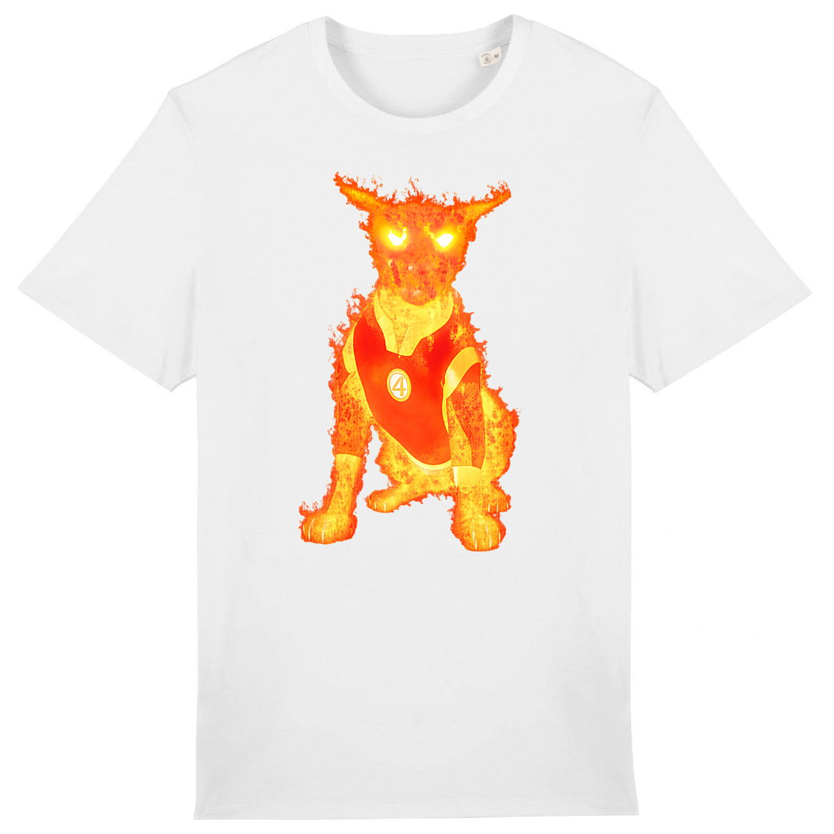 T-Shirt Les 4 Fantastiques Larry - Larry De Feu - Image