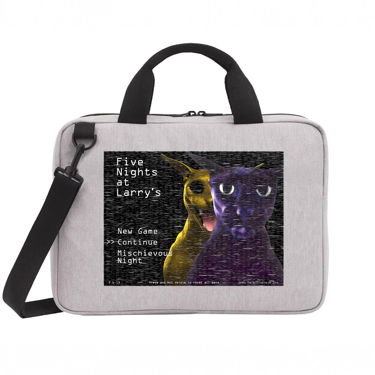 Sac pour ordinateur portable Five Nights At Larry's Menu - Image