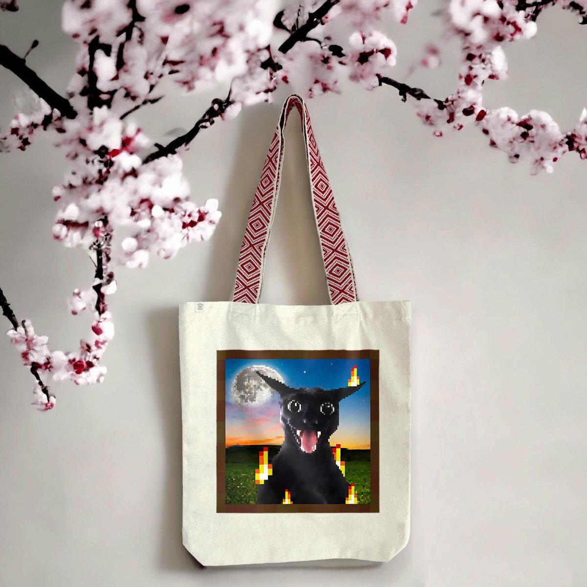 Totebag ethnique Larry Tableau Minecraft