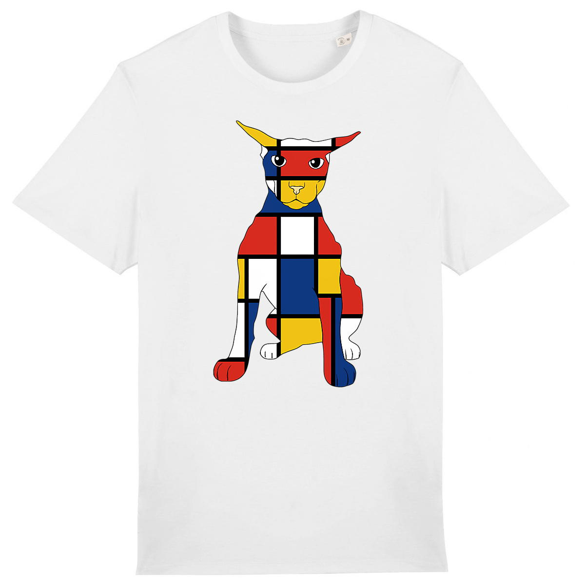 T-Shirt Larry En Rouge, Bleu Et Jaune - Image