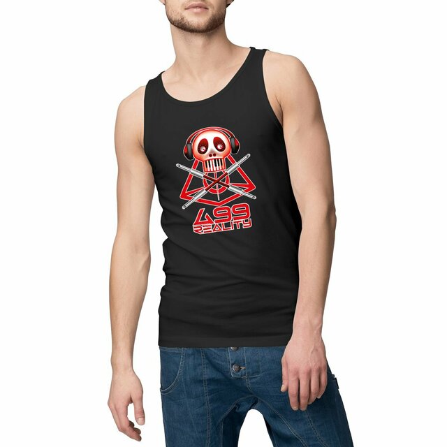499Reality Skull top men