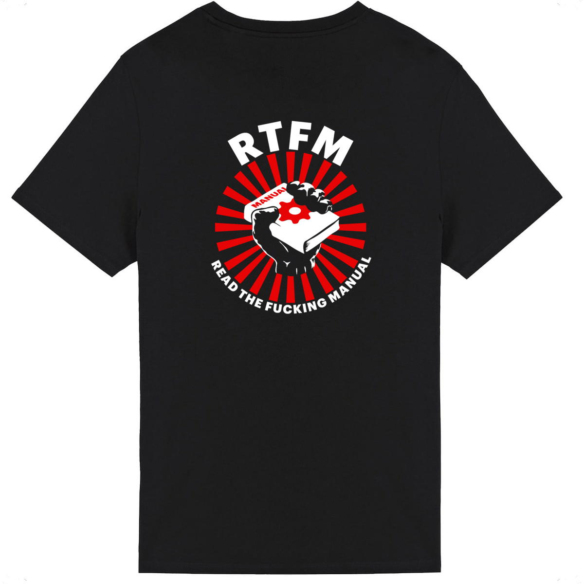RTFM - T - Unisex - Light - Back - Image