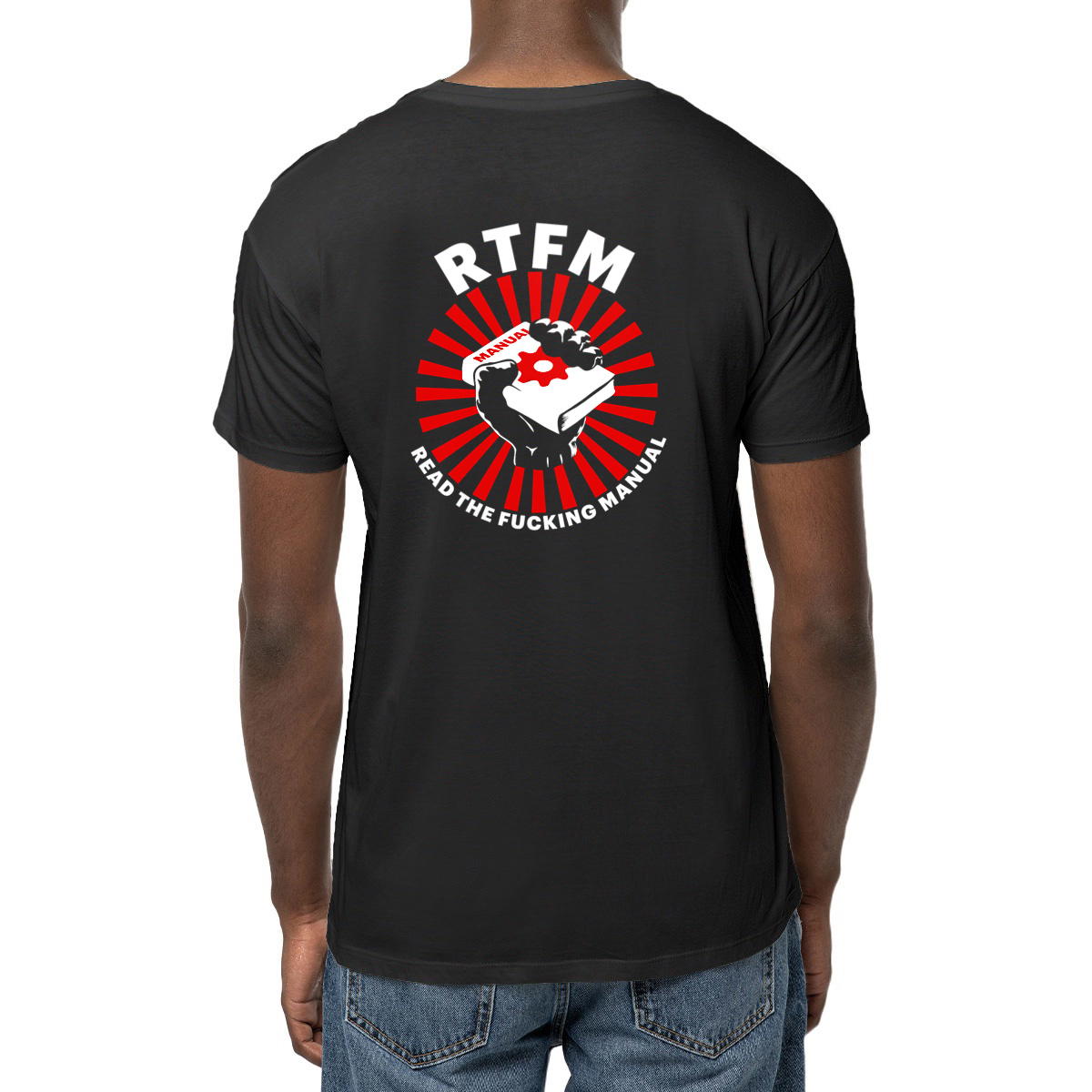 RTFM - T - Unisex - Light - Back