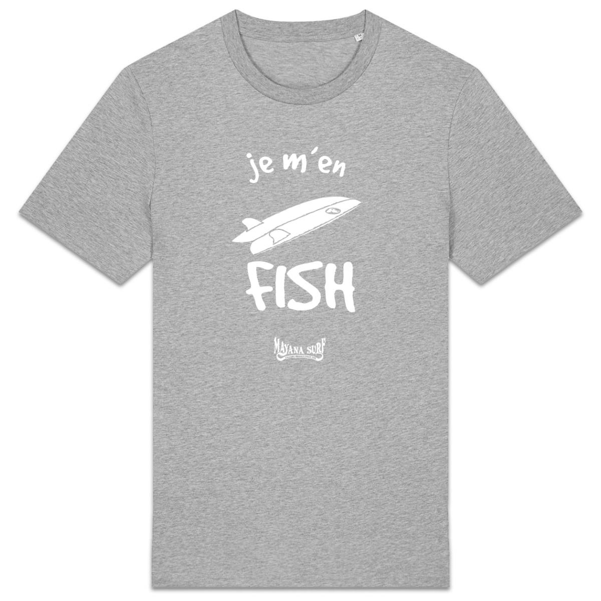 T-shirt Unisexe épais Je M’en Fish - Image