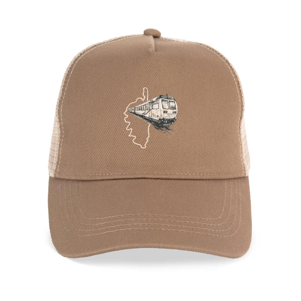 Casquette Trucker écoresponsable - U TRINICHELLU - CORSE - Image