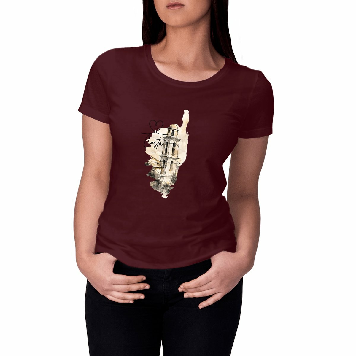 T-shirt Femme Classique Costa clocher