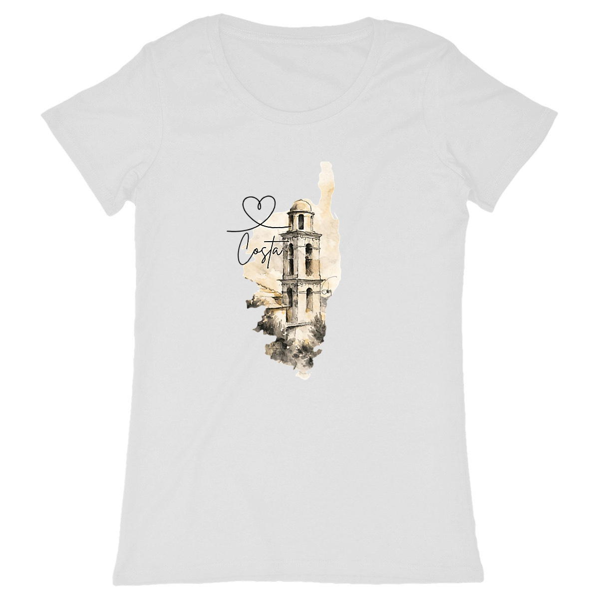 T-shirt Femme Classique Costa clocher - Image