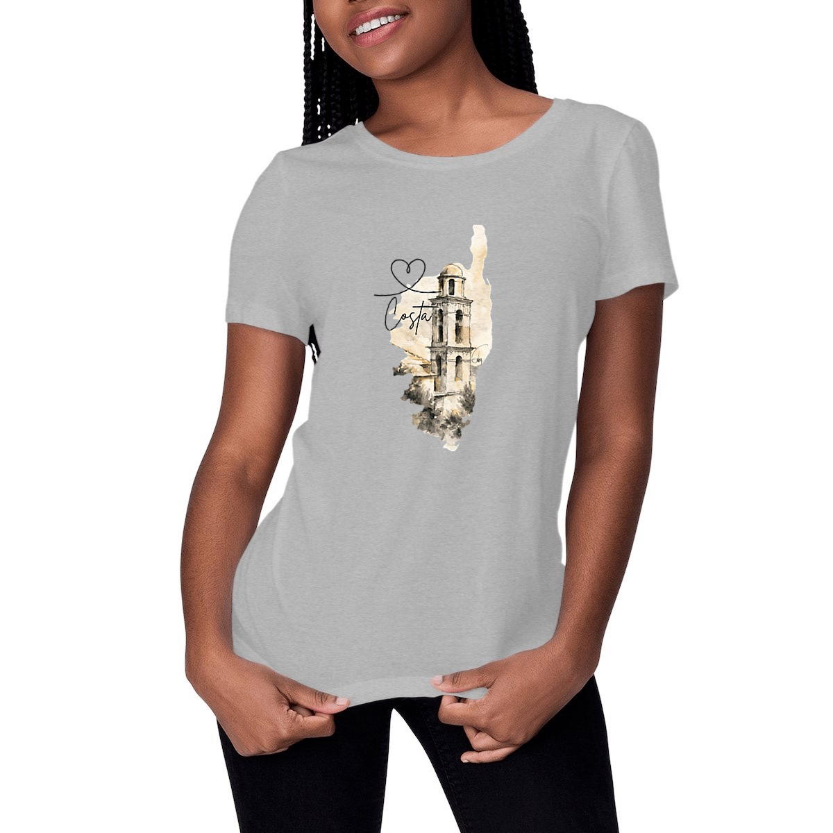 T-shirt Femme Classique Costa clocher