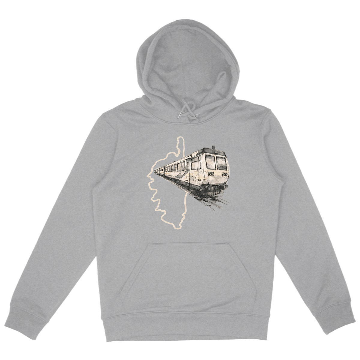 Sweat à capuche Epais Unisexe - U TRINICHELLU - CORSE - Image