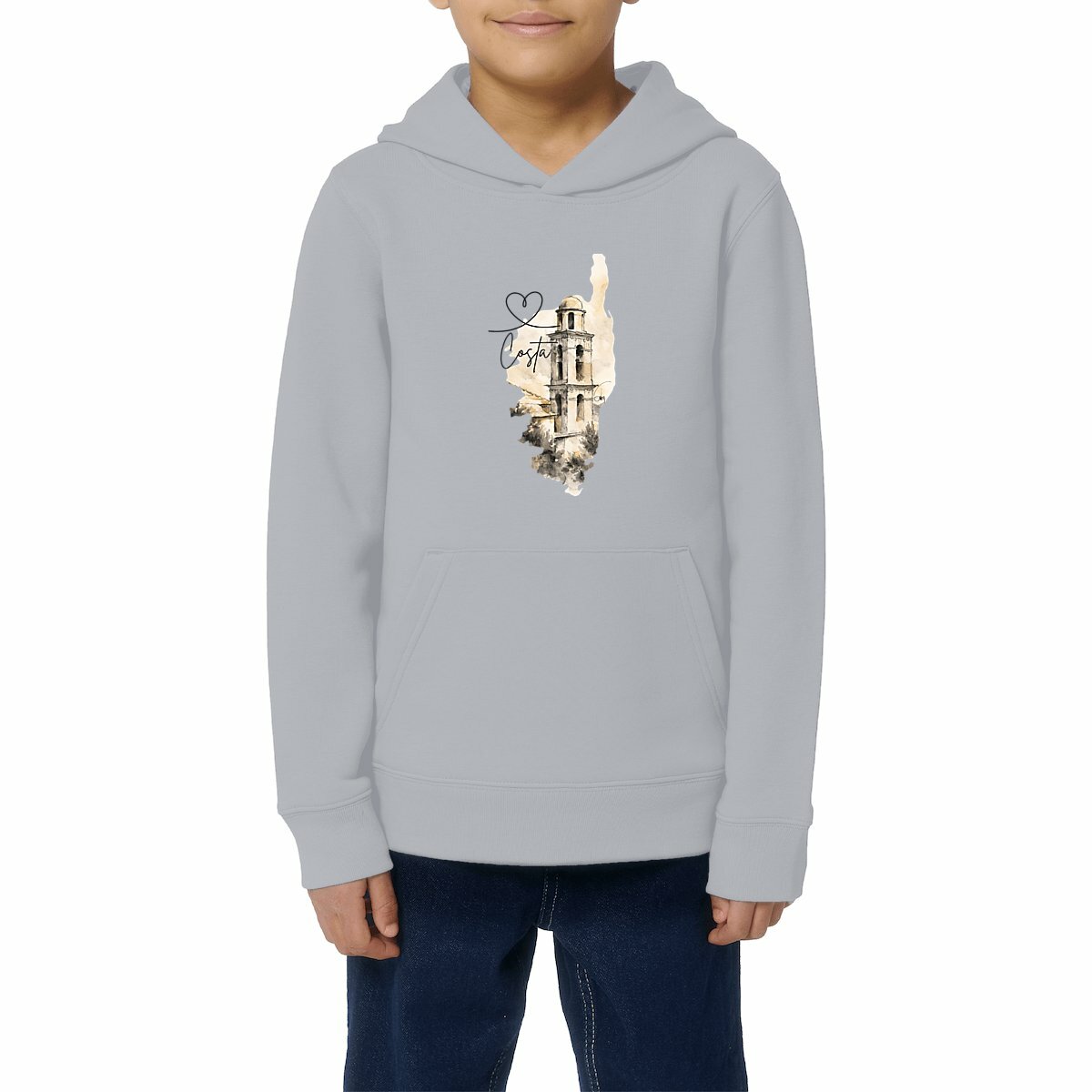 Sweat à capuche Léger Enfant - Clocher de Costa