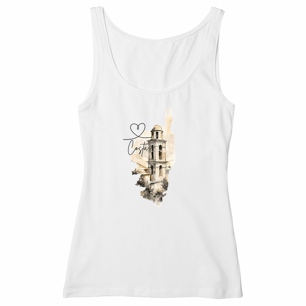 Débardeur Femme Cintré Costa clocher - Image