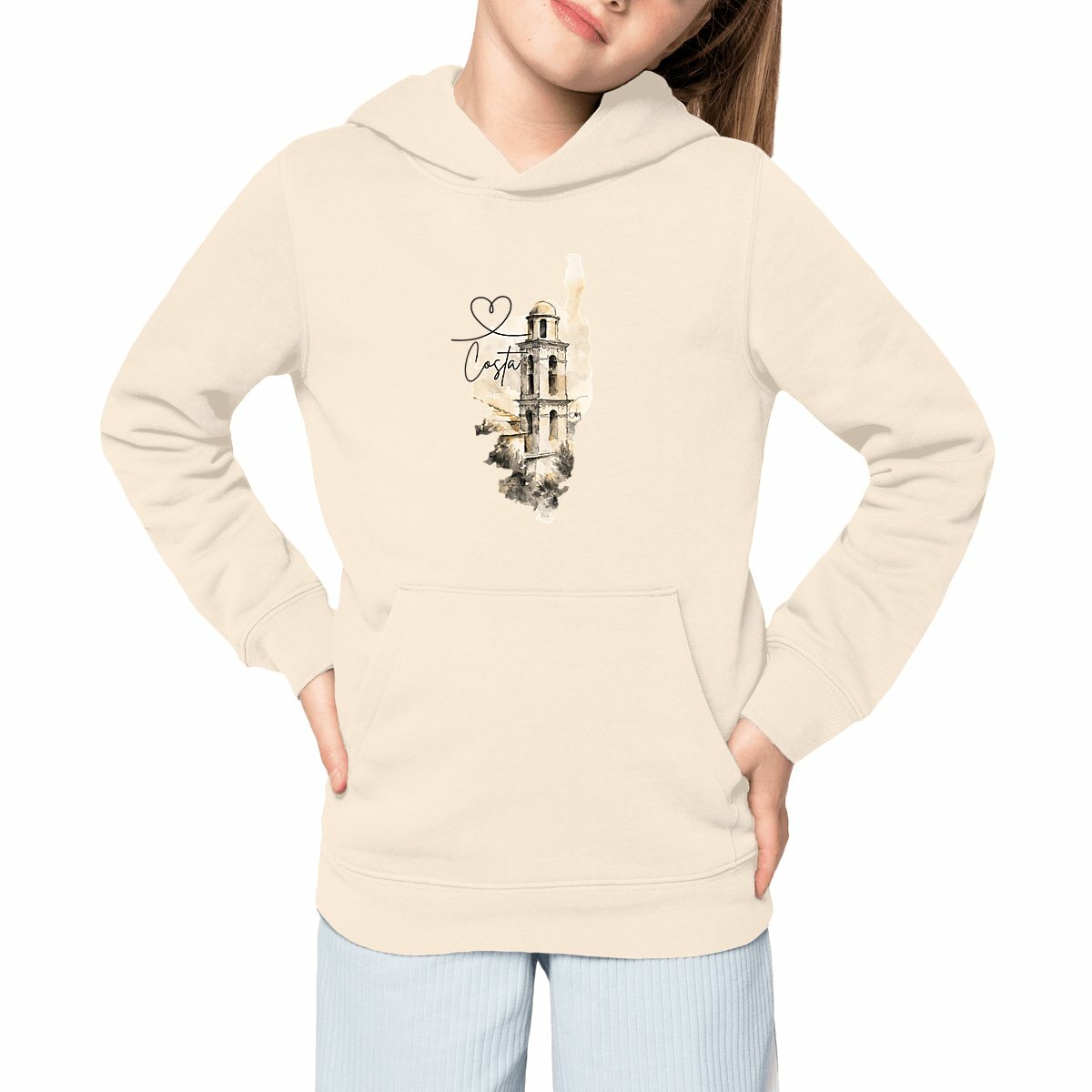 Sweat à capuche Epais Enfant - Clocher de Costa