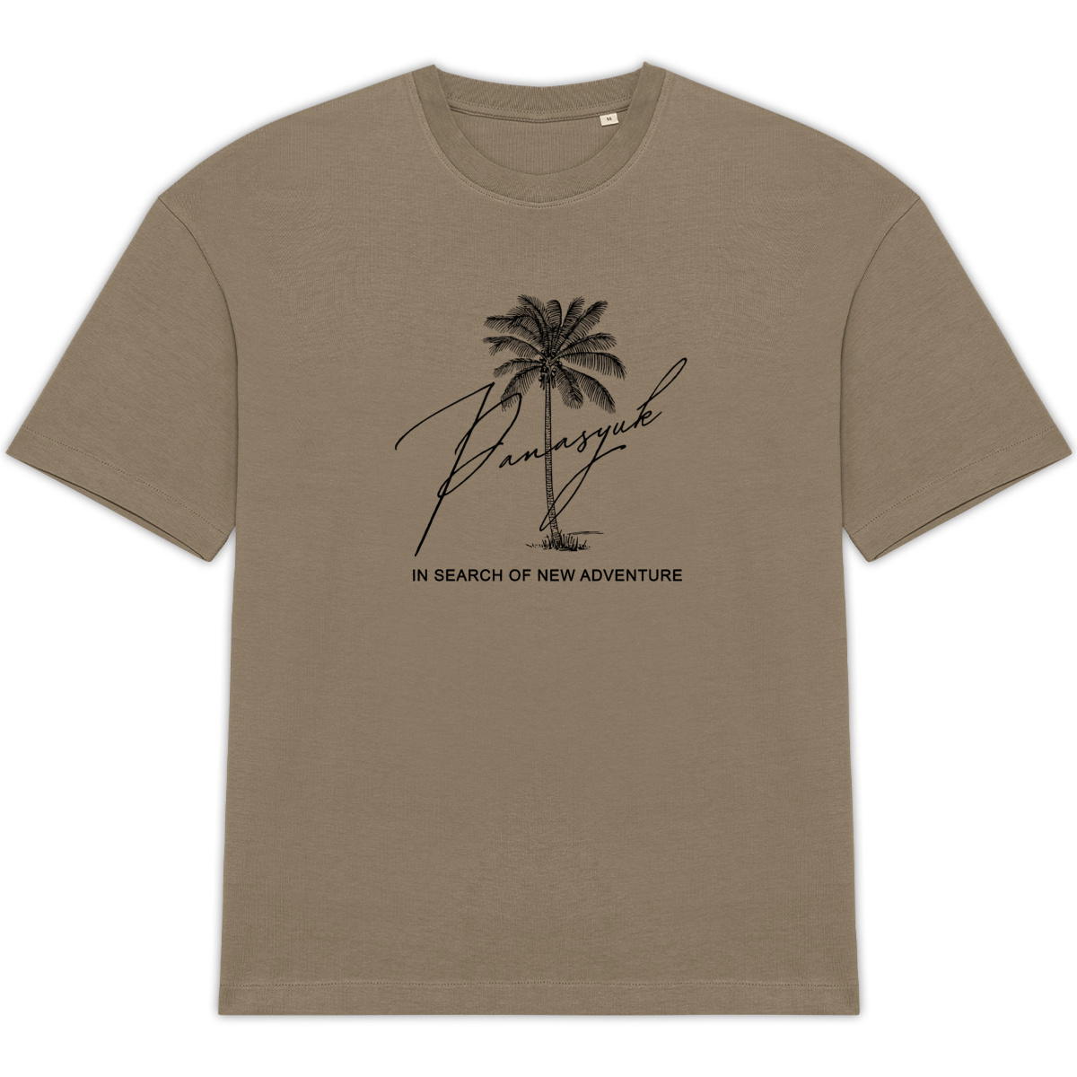 Image back Unisex OVERSIZED t-shirt "IN SEARCH OF NEW ADVENTURE"