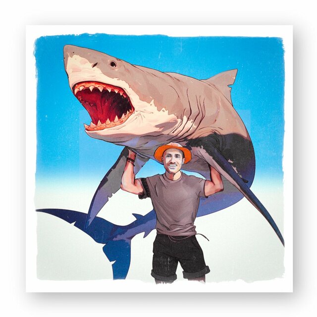 Image front Sticker Panasyuk Megalodon