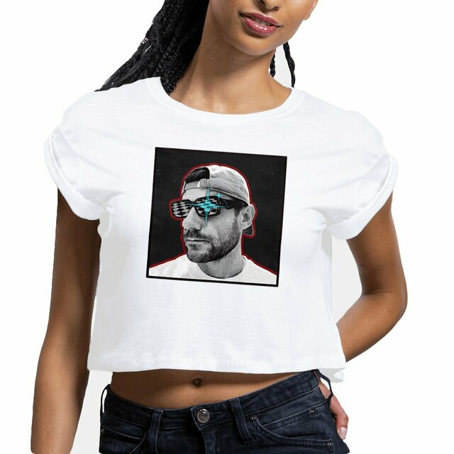 Image front Women's crop top Cyber Star Vibes  