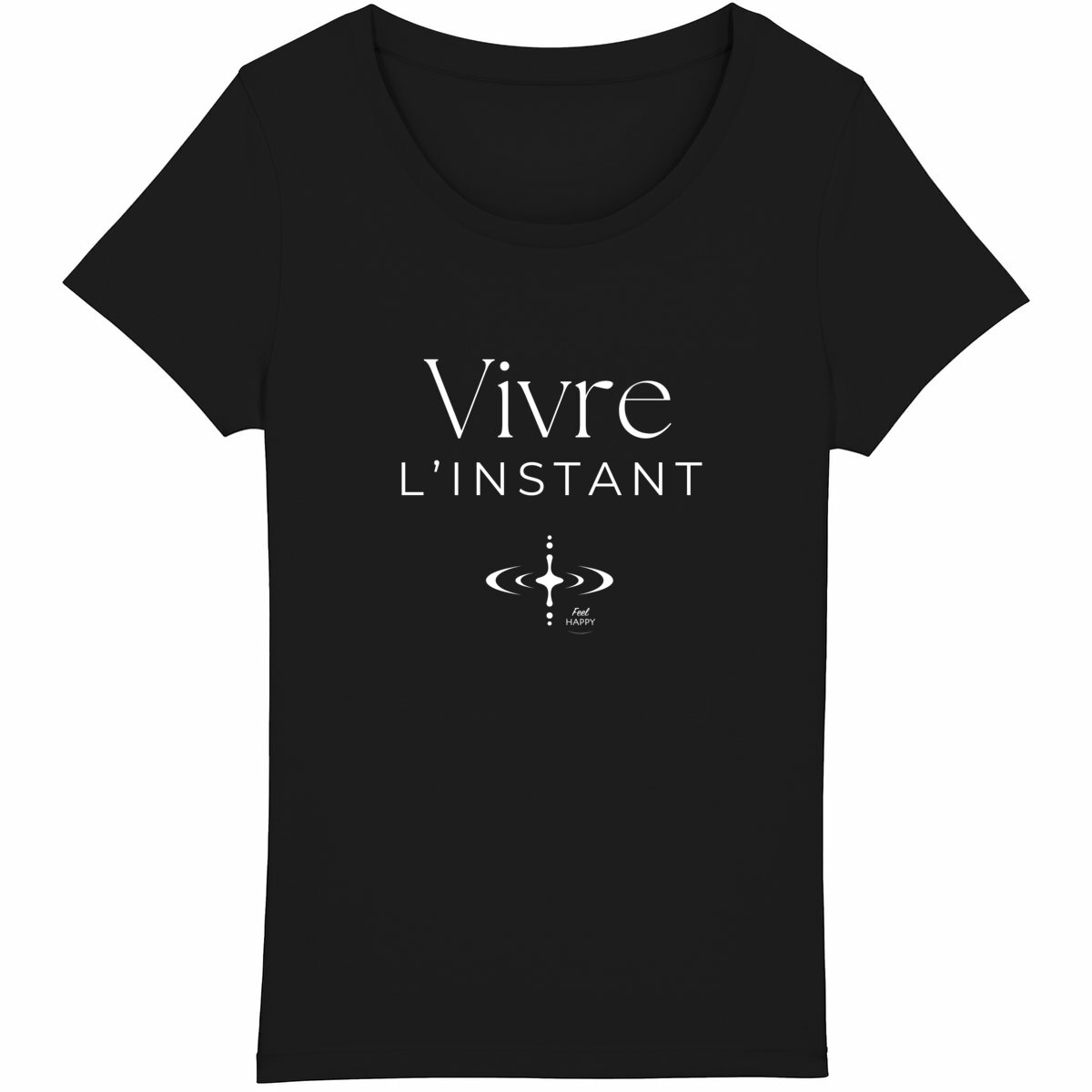 Image back T-shirt Femme Léger - Vivre l'instant en Coton Biologique