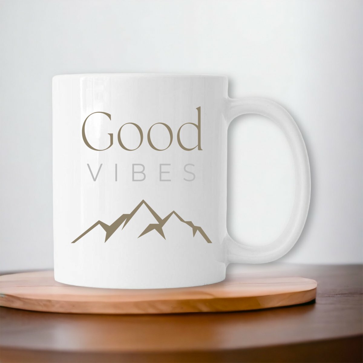 Image front Mug - Good Vibes Montagnes - foncé