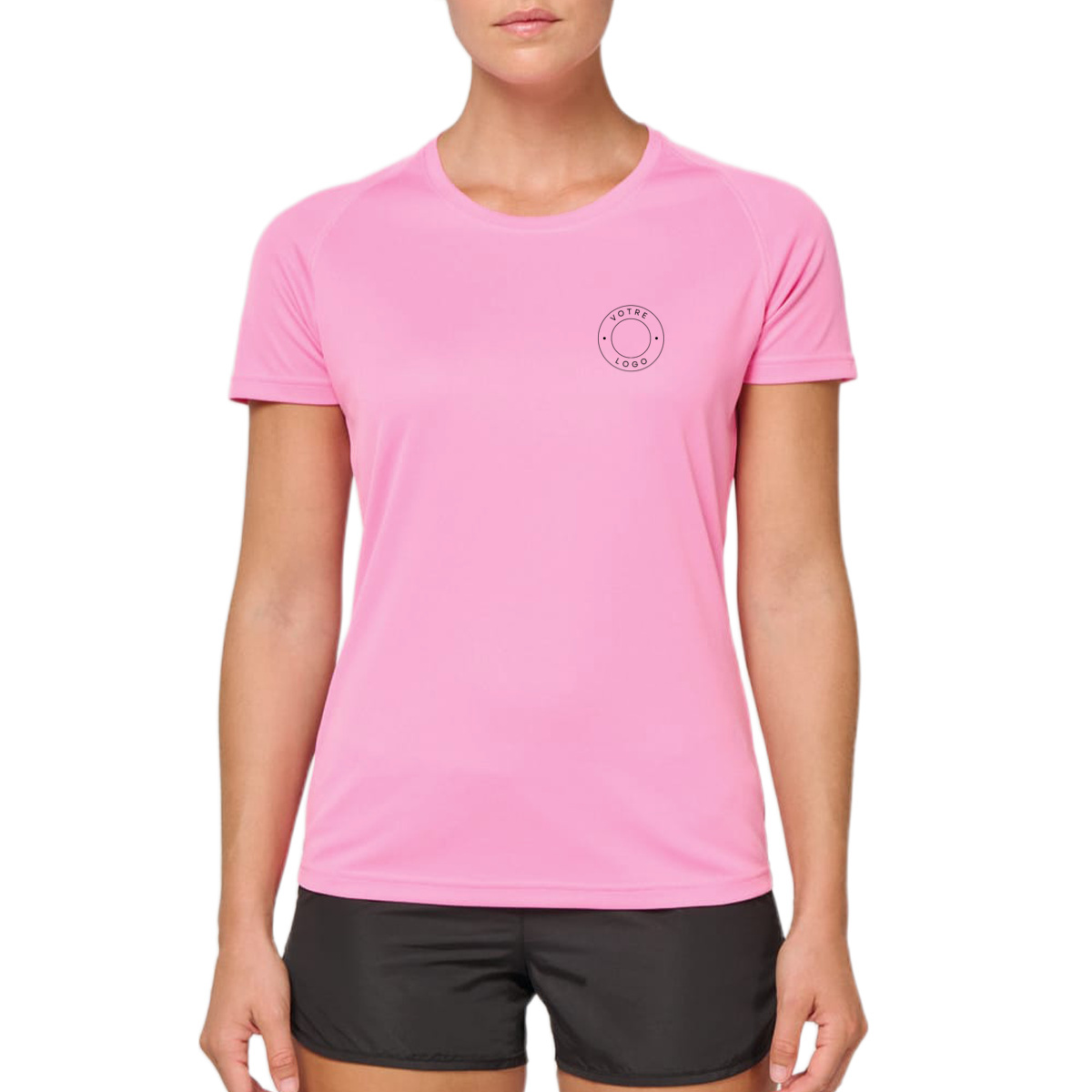 Image front T-shirt de Sport Femme – 100 % Polyester Recyclé & Performance Responsable