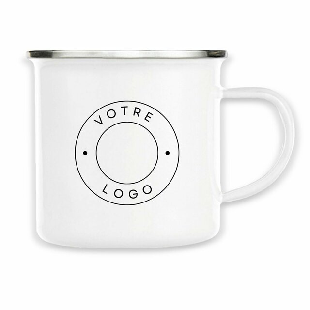 Image back Mug en métal personnalisable