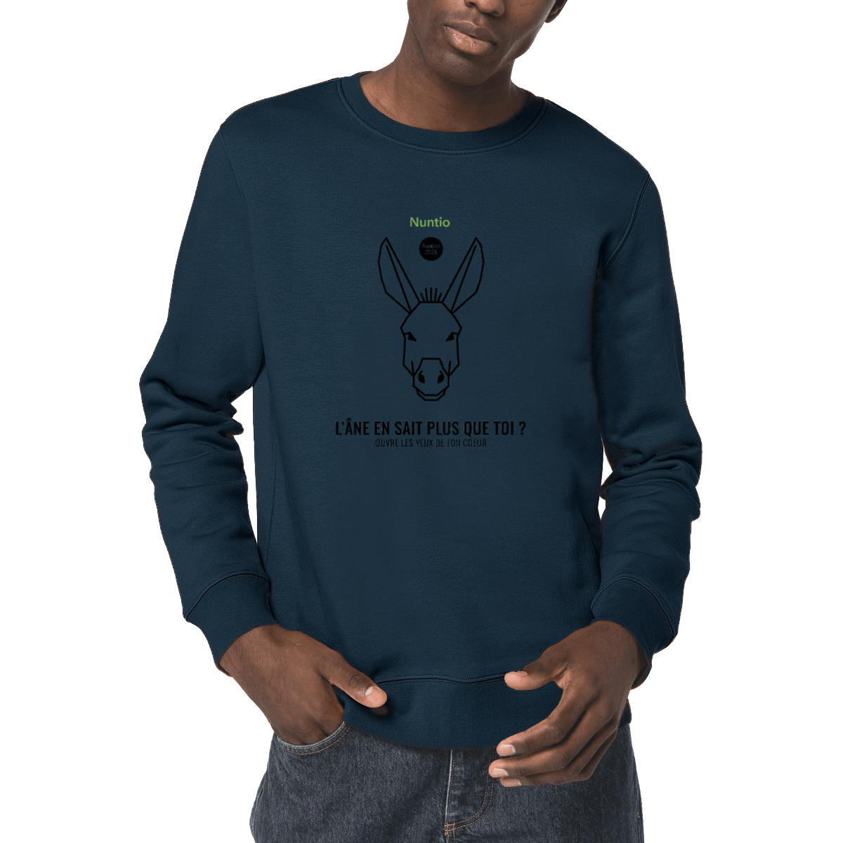 Image front Sweat-shirt "Le Regard de l'Âne" – Collection Éveil