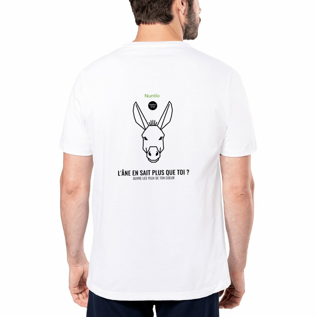 Image front T-shirt "Le Guide Humble" (Design Dos) – Collection Éveil