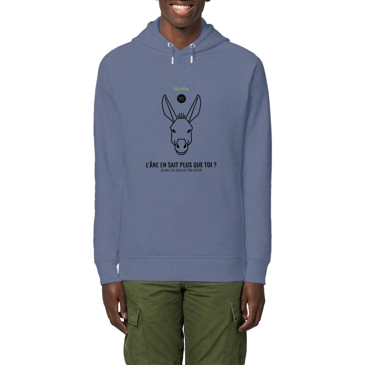 Image front Hoodie "L'Âne de la Vérité" – Collection Humilité