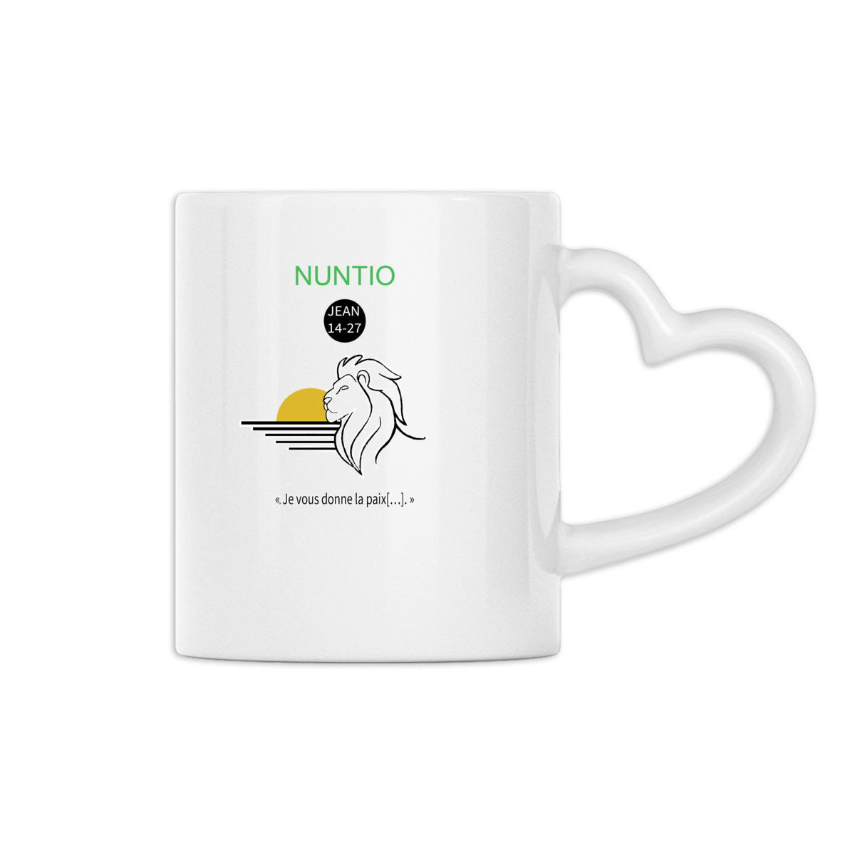Image back 🦁 Mug Cœur "Aube de Paix"