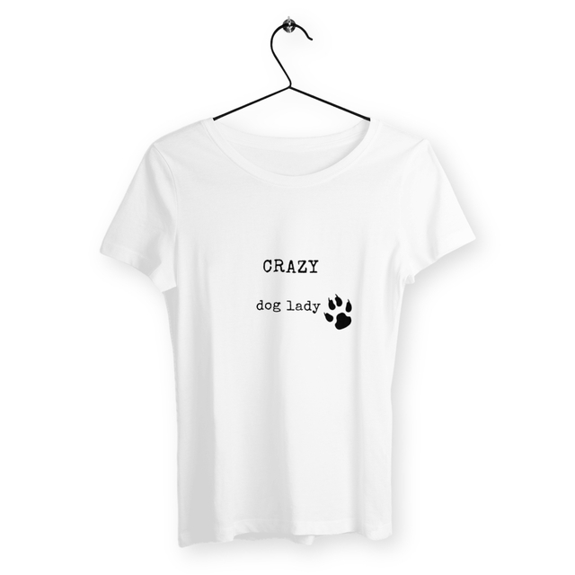 Image front CRAZY DOG LADY fitted t-shirt