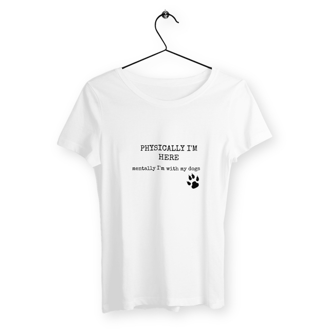 Image front PHYSICALLY I`M HERE Fitted t-shirt