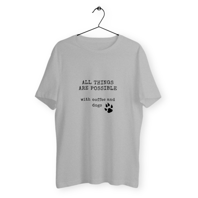 Image back ALL THINGS ARE POSSIBLE Loose t-shirt