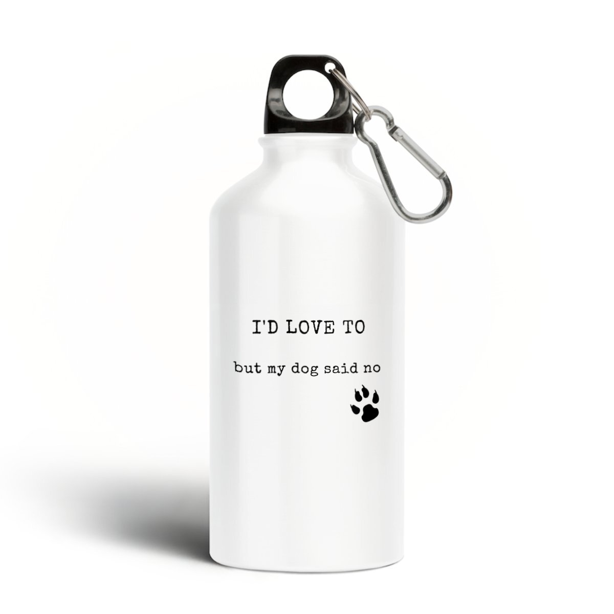 Image front I`D LOVE TO Aluminium water bottle