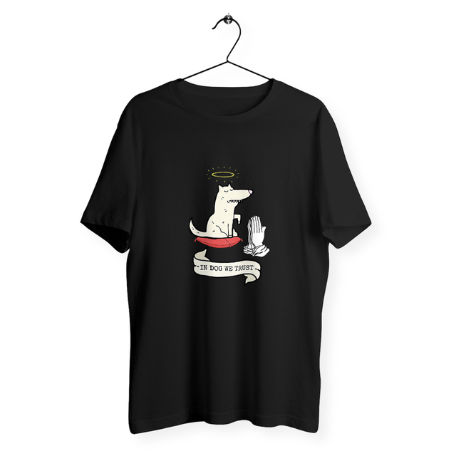 Image back IN DOG WE TRUST Loose t-shirt